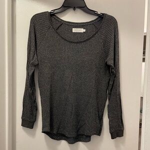 Velvet Scoop Neck Shirt - a hint of sparkle